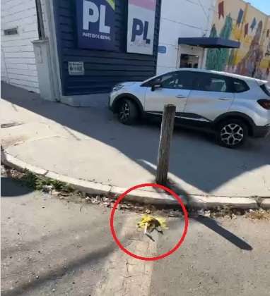 Abilio encontra ‘macumba’ na esquina da sede do Partido Liberal em Cuiabá; vídeo