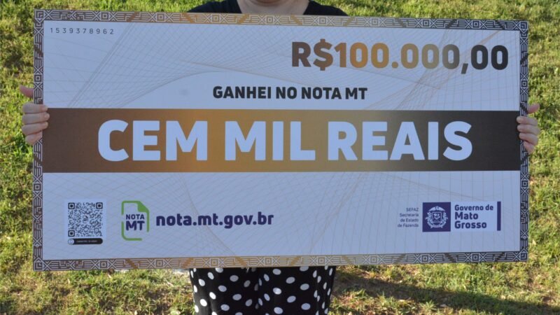 Sorteio do Nota MT distribuirá R$ 900 mil em prêmios nesta quinta-feira (12)