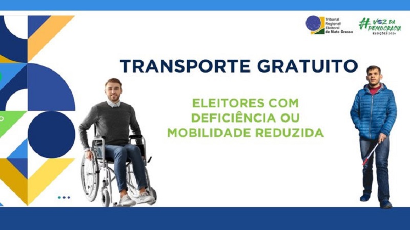 Transporte gratuito para eleitores com deficiência está garantido em 90 municípios de Mato Grosso