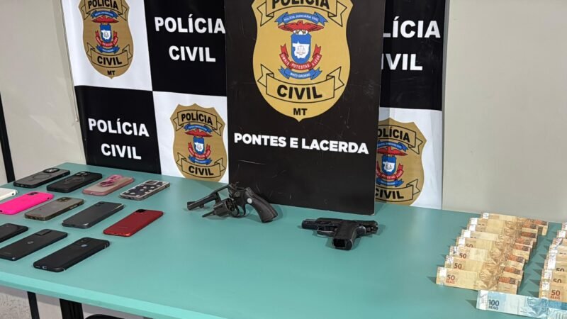 Polícia Civil prende 10 pessoas em flagrante por porte ilegal e associação criminosa