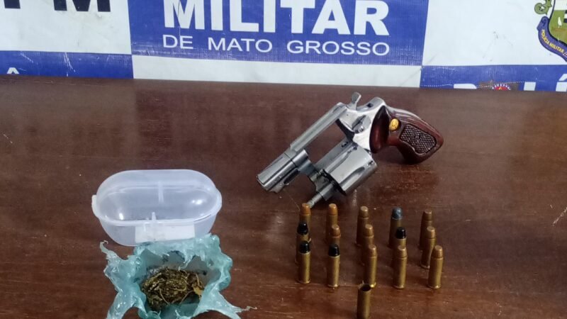 Suspeito de espancar esposa e ameaçá-la de morte com arma de fogo é preso pela PM