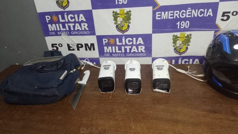 Polícia Militar prende quadrilha por furto de câmeras do Vigia Mais MT em Rondonópolis