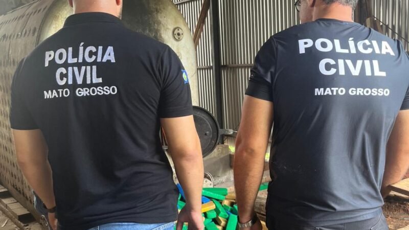 Polícia Civil incinera cerca de uma tonelada de maconha apreendida em Itiquira